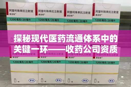 宿州探秘现代医药流通体系中的关键一环——收药公司资质查询与规范管理